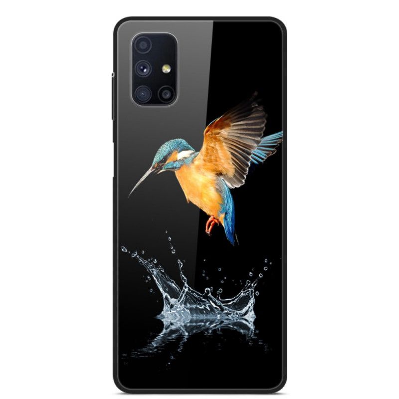 Hoesje voor Samsung Galaxy M51 Vogelkroon Gehard Glas