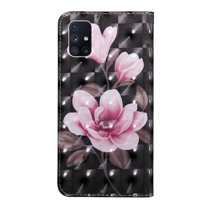 Leren Hoesje Samsung Galaxy M51 Bloemen Bloeien