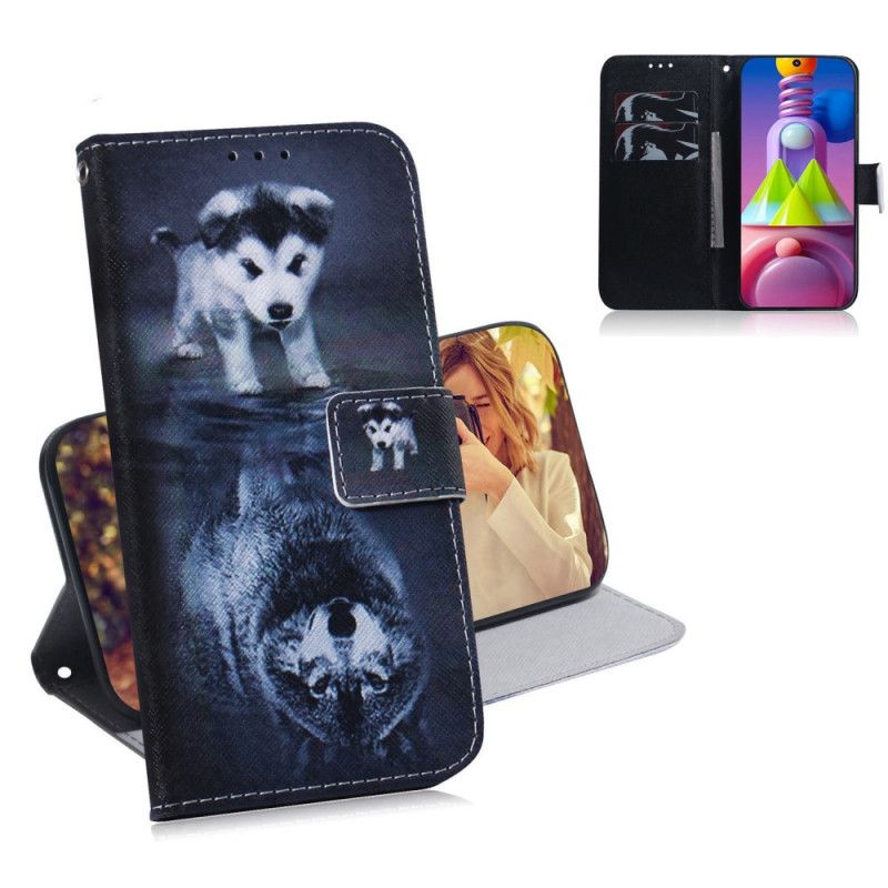 Leren Hoesje Samsung Galaxy M51 Telefoonhoesje Ernesto De Wolf