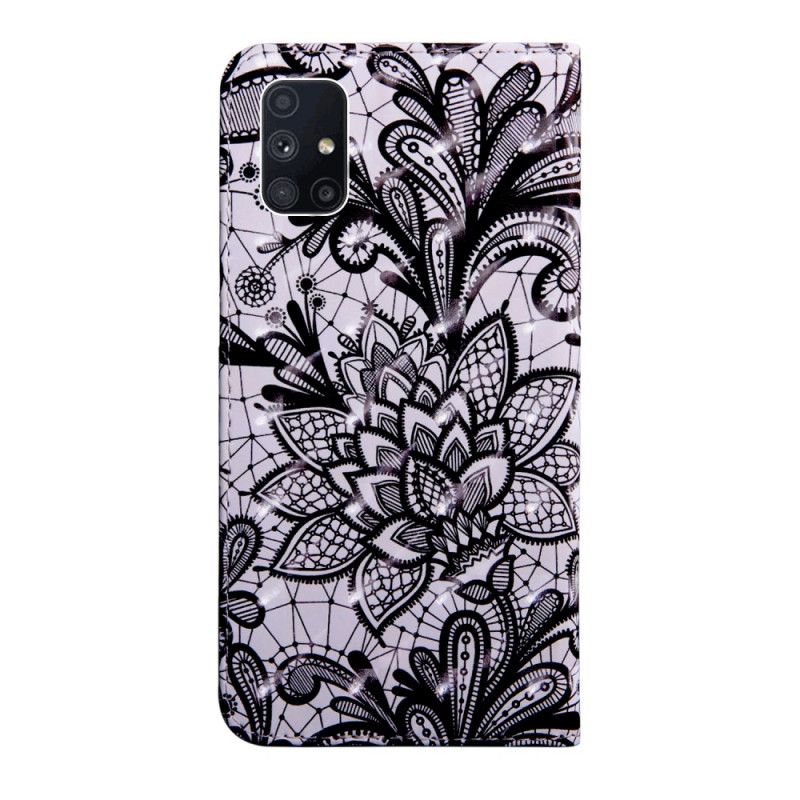 Leren Hoesje Samsung Galaxy M51 Volledig Kant