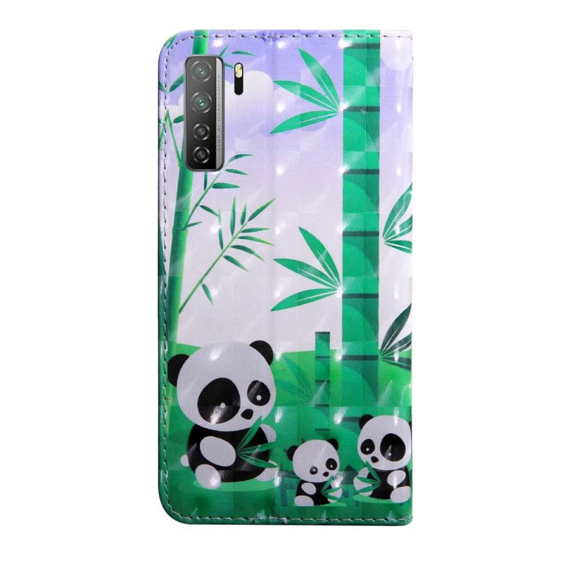 Bescherming Hoesje Huawei P40 Lite 5G Telefoonhoesje Familie Van Panda'S