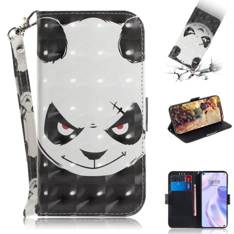 Cover Folio-hoesje Huawei P40 Lite 5G Telefoonhoesje Boze Panda