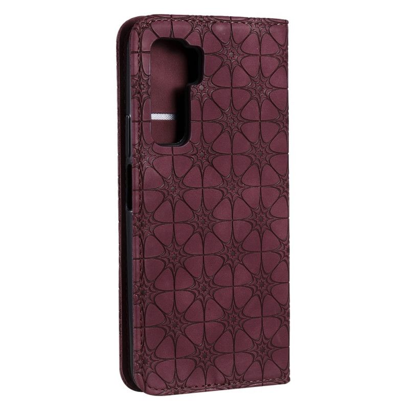 Folio-hoesje Huawei P40 Lite 5G Donkerblauw Groen Telefoonhoesje Sterrenprint