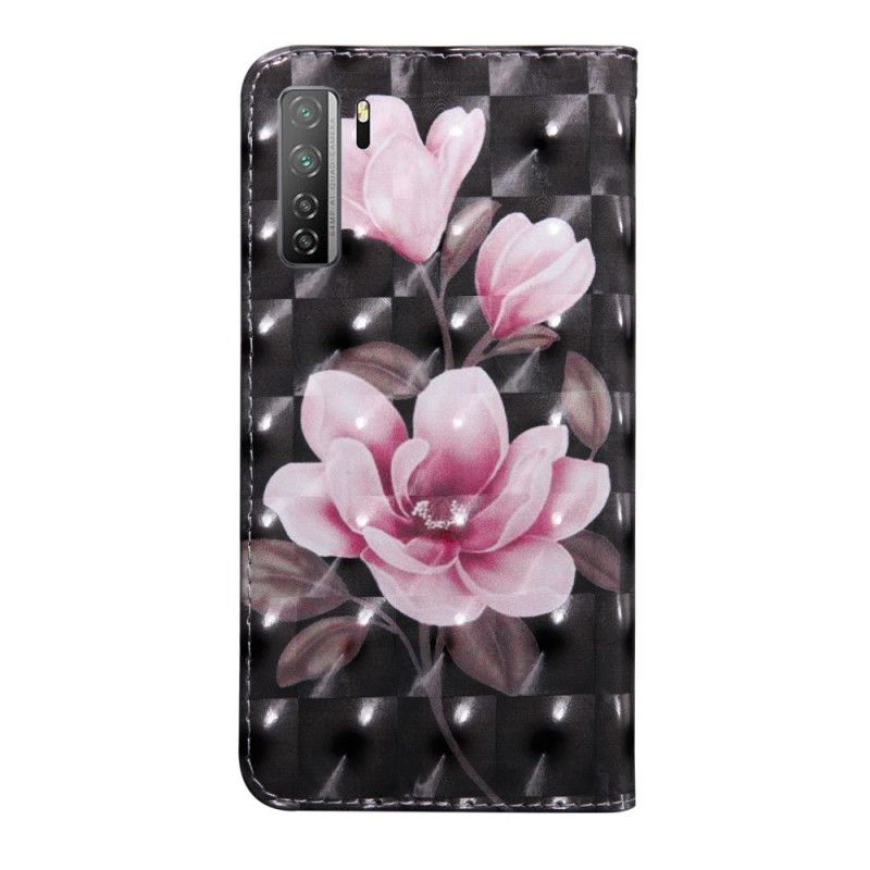 Leren Hoesje Huawei P40 Lite 5G Bloemen Bloeien