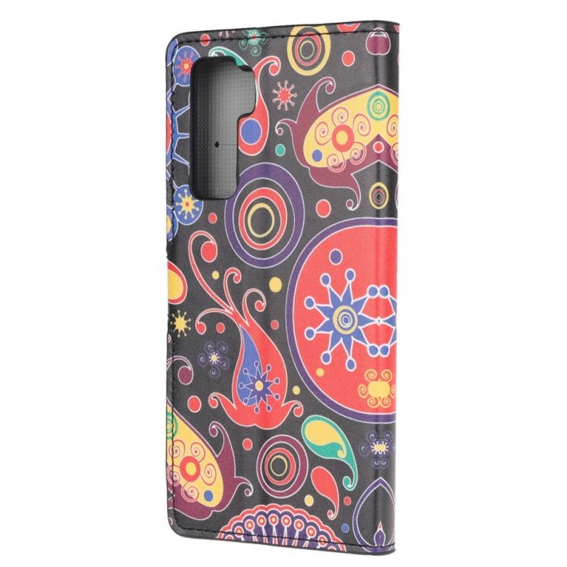 Leren Hoesje Huawei P40 Lite 5G Melkwegontwerp