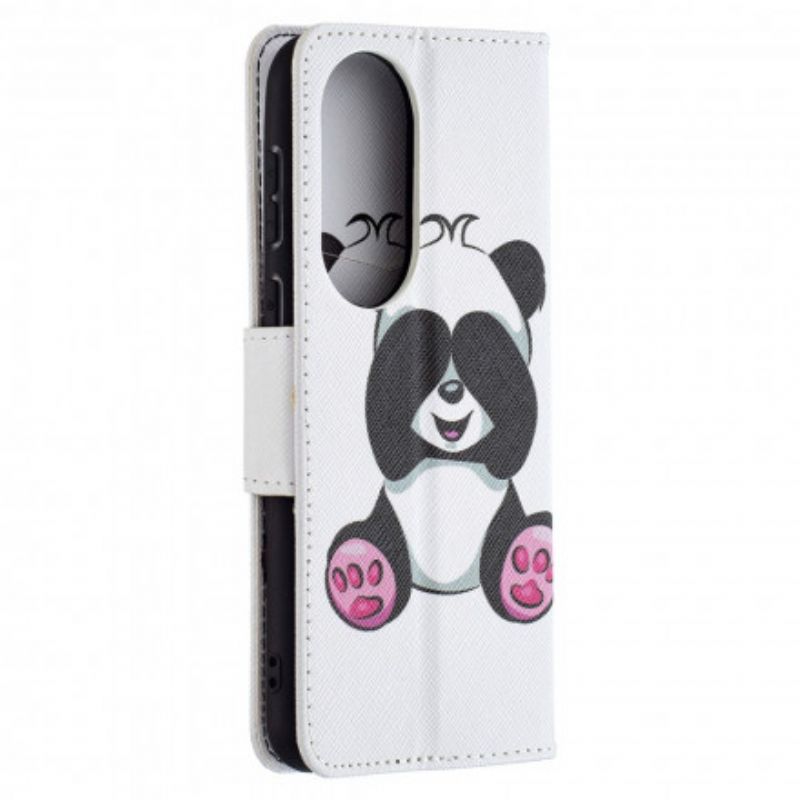 Bescherming Hoesje Huawei P50 Panda Op Bamboe