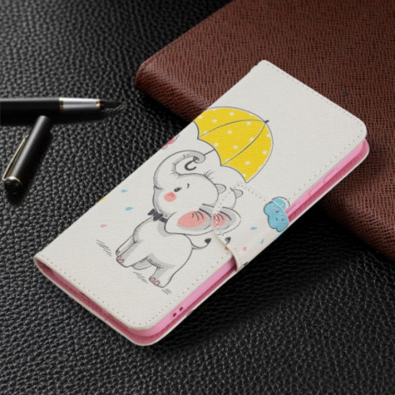 Folio-hoesje Huawei P50 Telefoonhoesje Baby Olifant