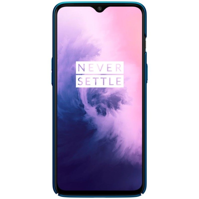 Case Hoesje OnePlus 7 Wit Zwart Telefoonhoesje Stijve Frosted Nillkin