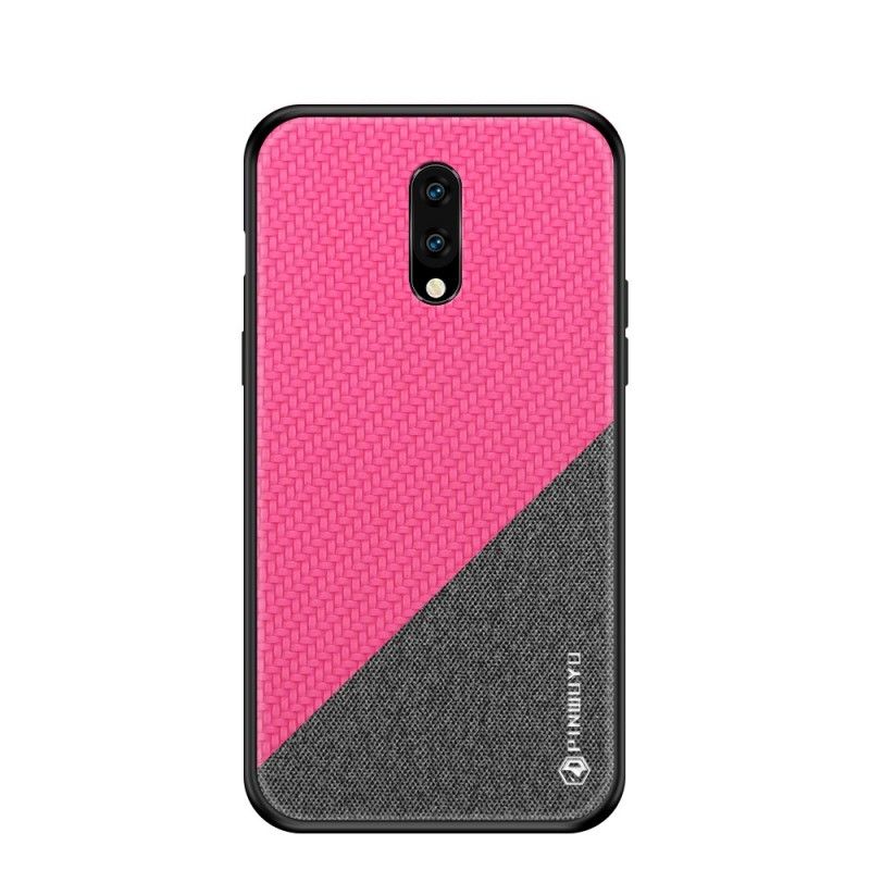 Hoesje OnePlus 7 Magenta Zwart Pinwuyo Eer Serie