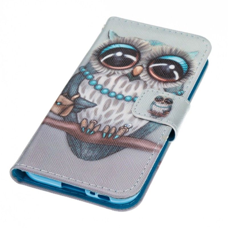 Cover Folio-hoesje Samsung Galaxy A3 2017 Telefoonhoesje Juffrouw Uil