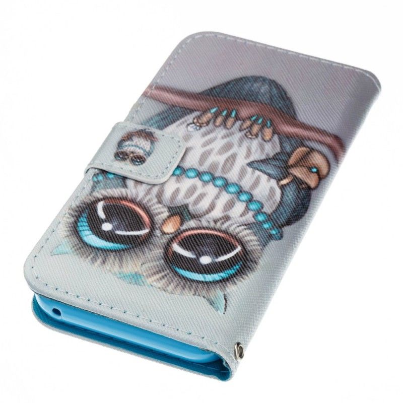 Cover Folio-hoesje Samsung Galaxy A3 2017 Telefoonhoesje Juffrouw Uil