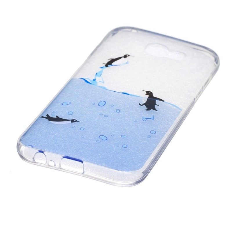 Hoesje Samsung Galaxy A3 2017 Telefoonhoesje Spel Met Pinguïns