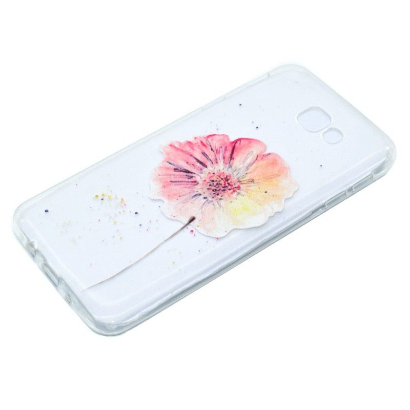 Hoesje voor Samsung Galaxy A3 2017 Transparante Aquarel Klaproos