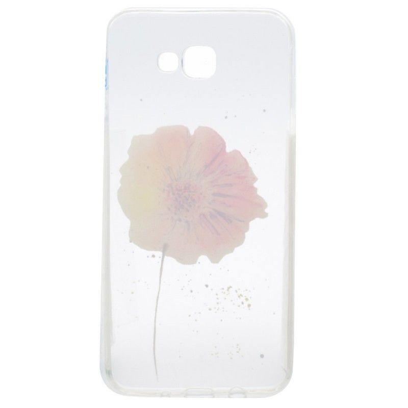 Hoesje voor Samsung Galaxy A3 2017 Transparante Aquarel Klaproos