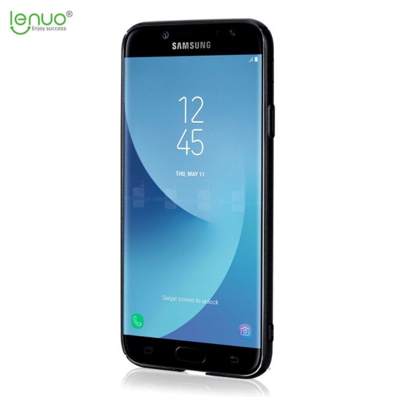 Case Hoesje Samsung Galaxy J7 2017 Rose Goud Telefoonhoesje Zijdezachte Lenuo