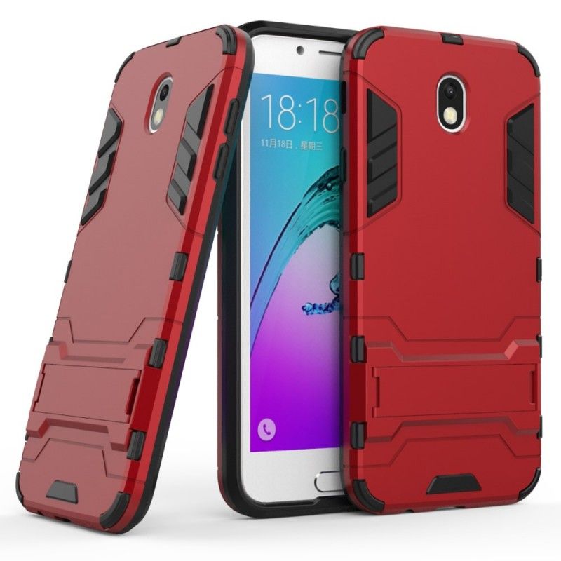 Hoesje Samsung Galaxy J7 2017 Donkerblauw Rood Ultrabestendig