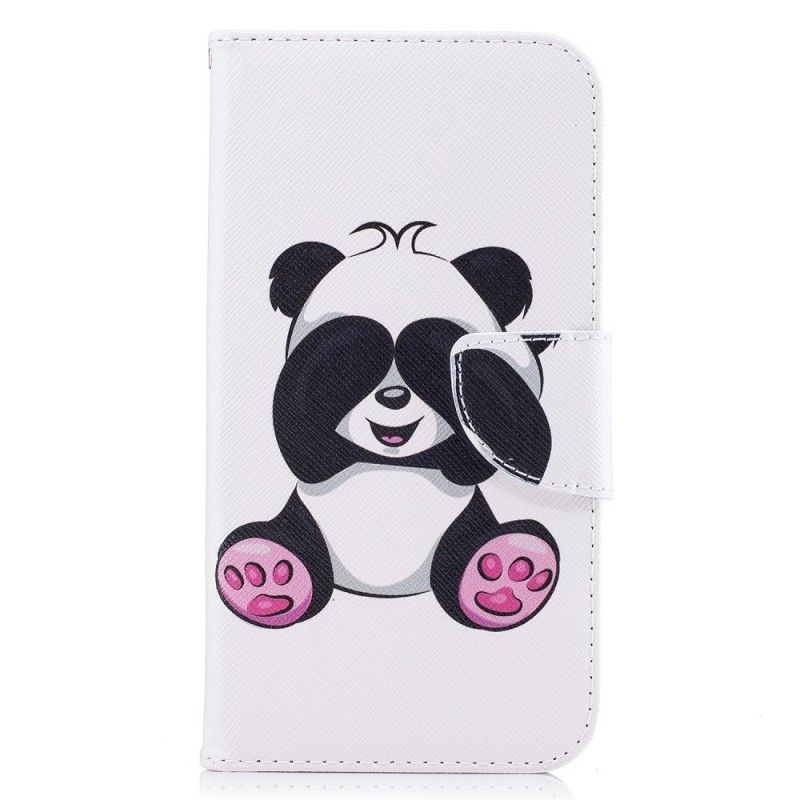 Leren Hoesje Samsung Galaxy J7 2017 Telefoonhoesje Leuke Panda