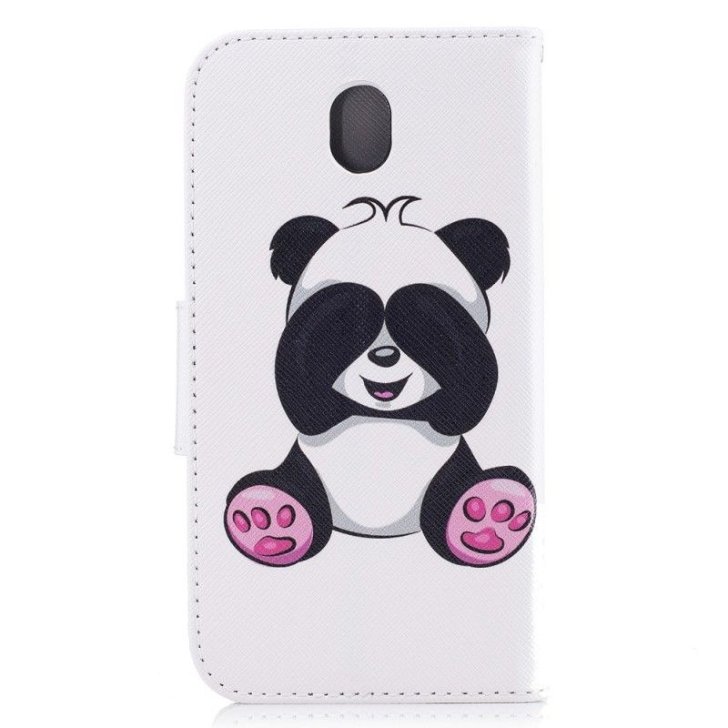 Leren Hoesje Samsung Galaxy J7 2017 Telefoonhoesje Leuke Panda