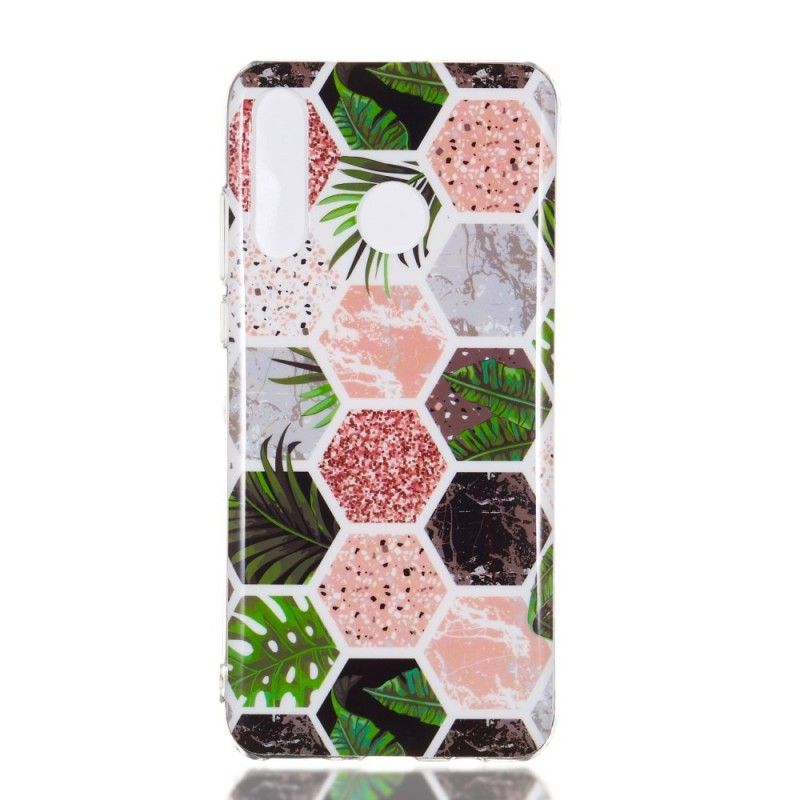 Case Hoesje Huawei P30 Lite Telefoonhoesje Glitter Bijenkorven En Gras