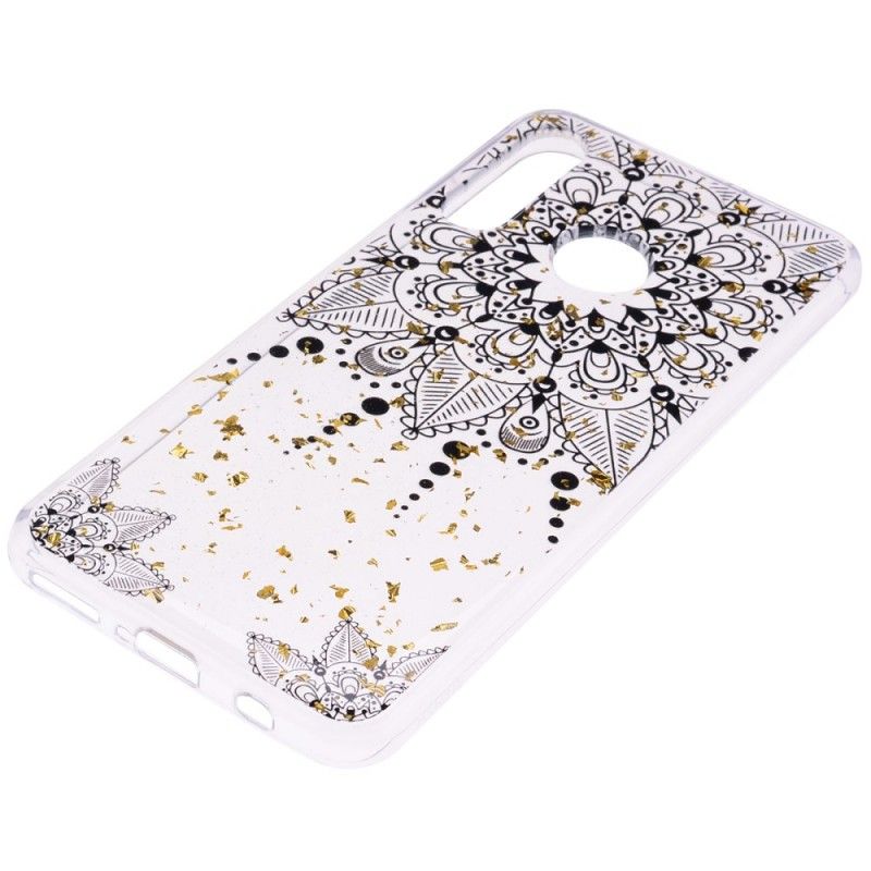 Case Hoesje Huawei P30 Lite Telefoonhoesje Transparant Grijze Mandala