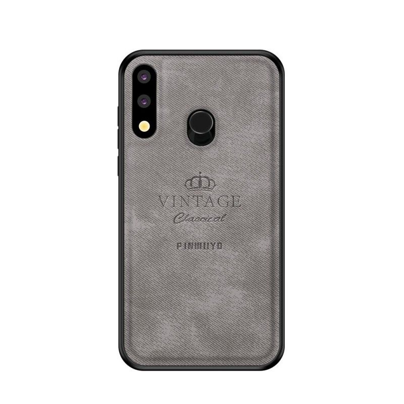 Cover Hoesje Huawei P30 Lite Grijs Zwart Telefoonhoesje Eervolle Vintage