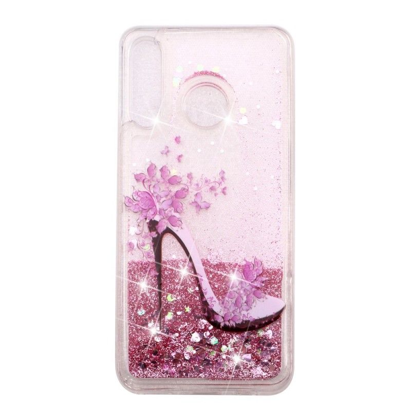 Cover Hoesje Huawei P30 Lite Telefoonhoesje Pumps Met Glitter