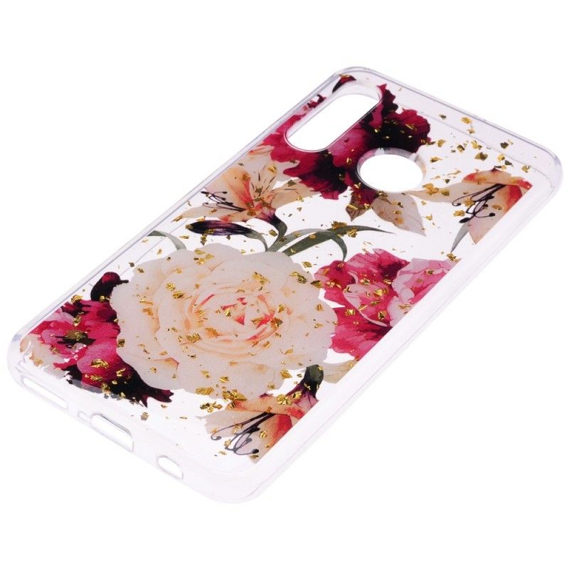 Cover Hoesje Huawei P30 Lite Telefoonhoesje Transparante Mooie Boeketten