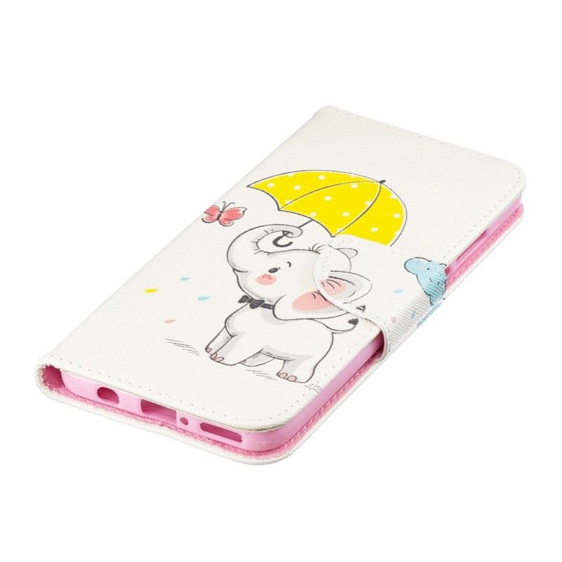 Flip Case Leren Huawei P30 Lite Babyolifant