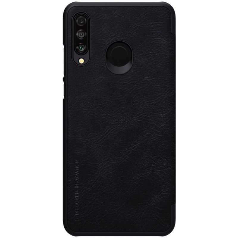 Folio-hoesje Huawei P30 Lite Zwart Nillkin Qin-Reeks