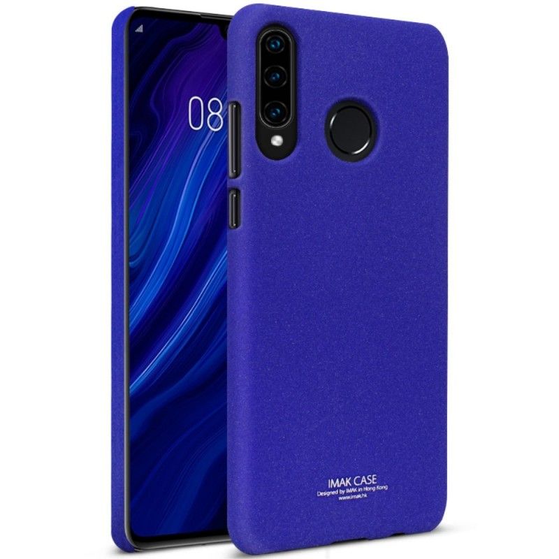 Hoesje Huawei P30 Lite Donkerblauw Zijde Serie