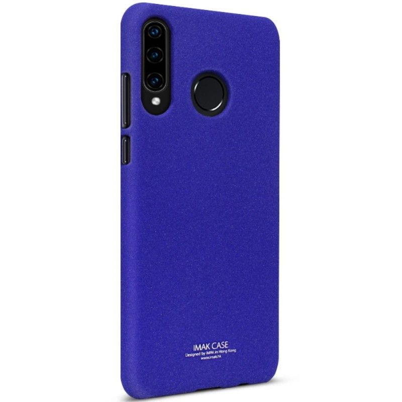 Hoesje Huawei P30 Lite Donkerblauw Zijde Serie