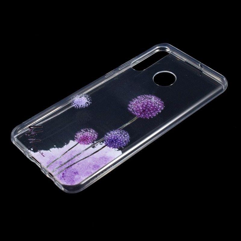 Hoesje Huawei P30 Lite Telefoonhoesje Transparant Gekleurde Paardenbloemen