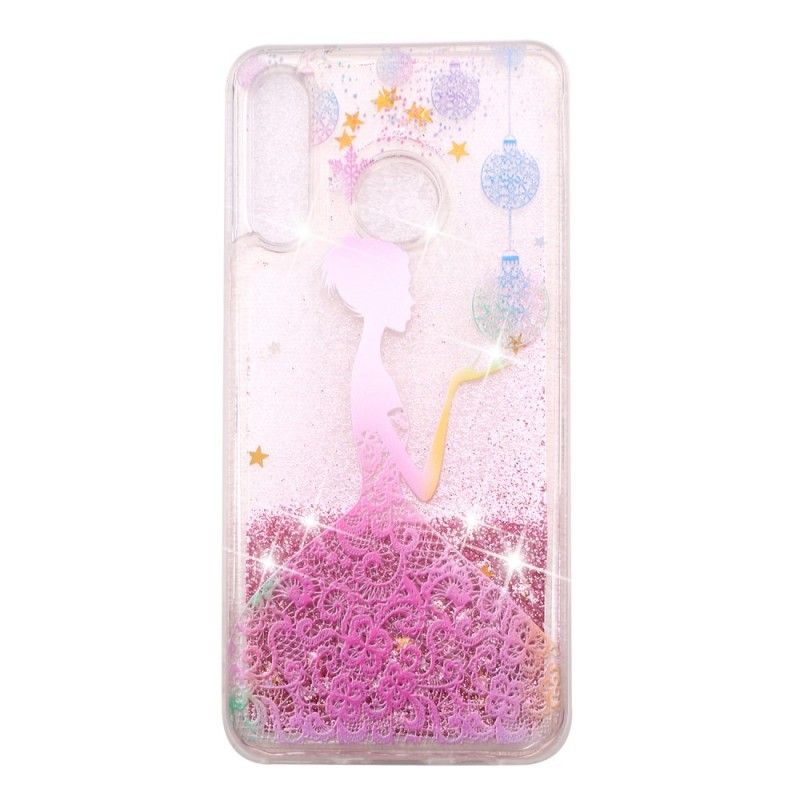 Hoesje Huawei P30 Lite Transparante Glitterjurk