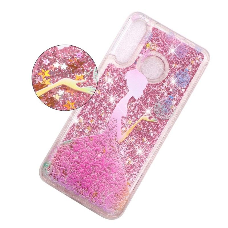 Hoesje Huawei P30 Lite Transparante Glitterjurk