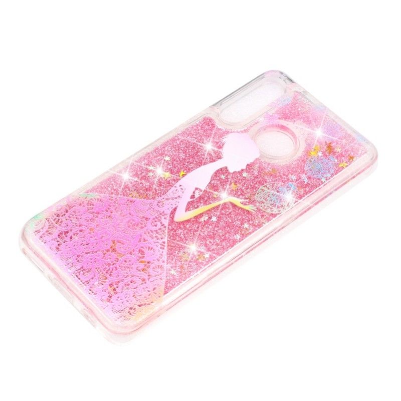 Hoesje Huawei P30 Lite Transparante Glitterjurk