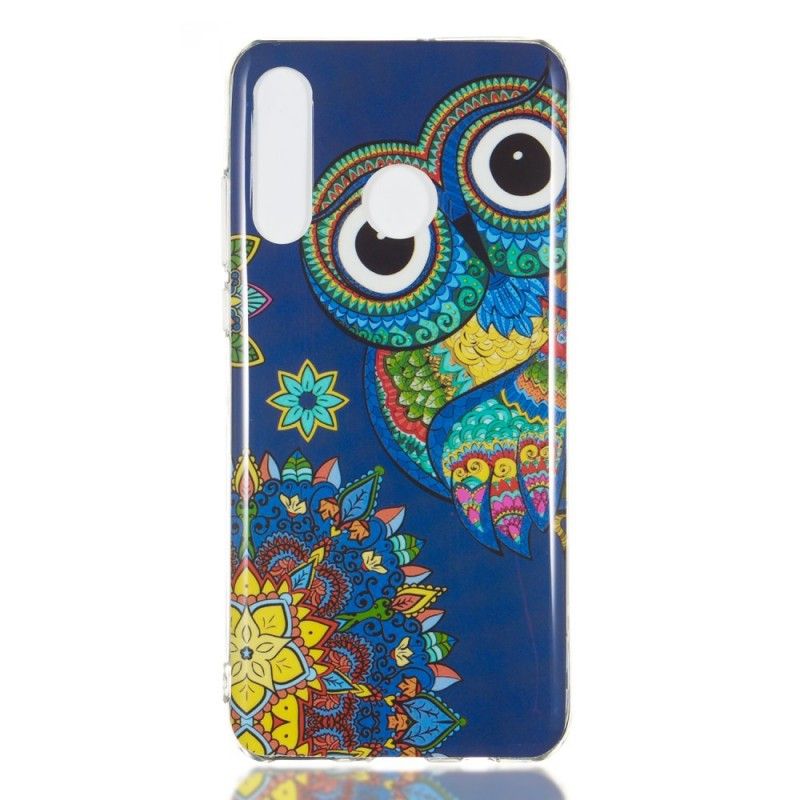 Hoesje voor Huawei P30 Lite Fluorescerende Mandala-Uil