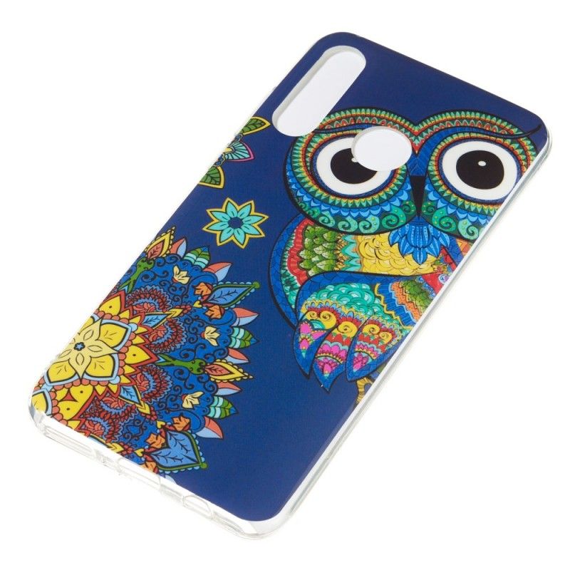 Hoesje voor Huawei P30 Lite Fluorescerende Mandala-Uil