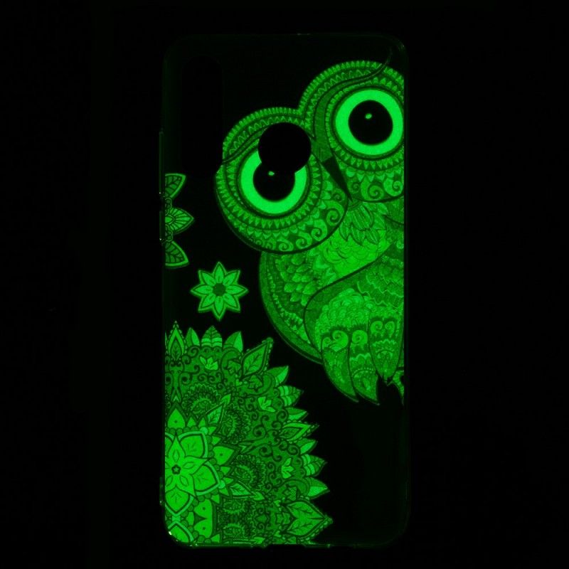 Hoesje voor Huawei P30 Lite Fluorescerende Mandala-Uil