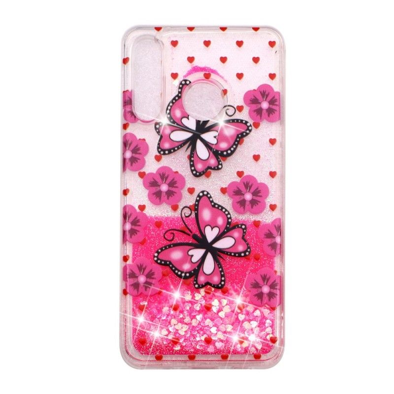 Hoesje voor Huawei P30 Lite Glittervlinders