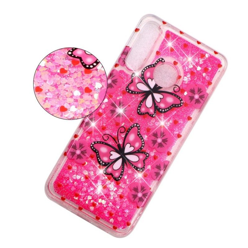 Hoesje voor Huawei P30 Lite Glittervlinders