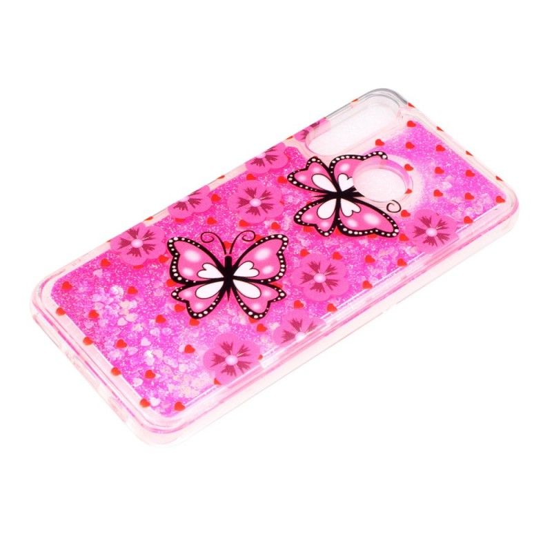 Hoesje voor Huawei P30 Lite Glittervlinders