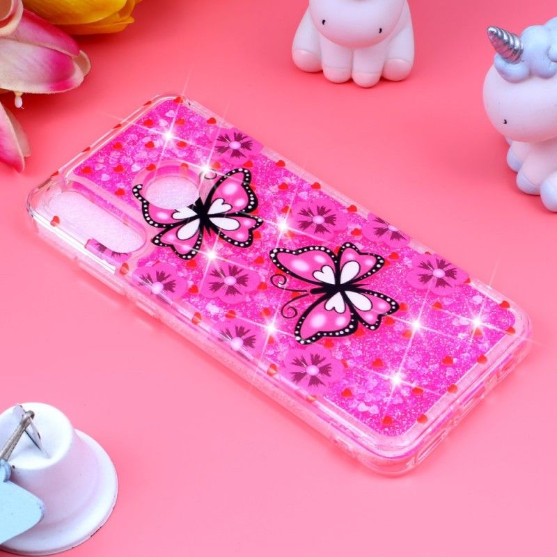 Hoesje voor Huawei P30 Lite Glittervlinders