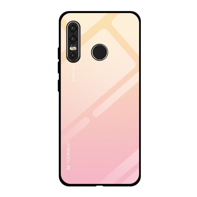 Hoesje voor Huawei P30 Lite Magenta Rood Gegalvaniseerde Kleur