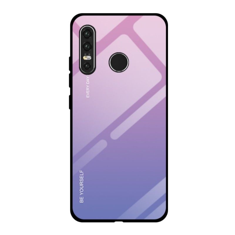 Hoesje voor Huawei P30 Lite Magenta Rood Gegalvaniseerde Kleur