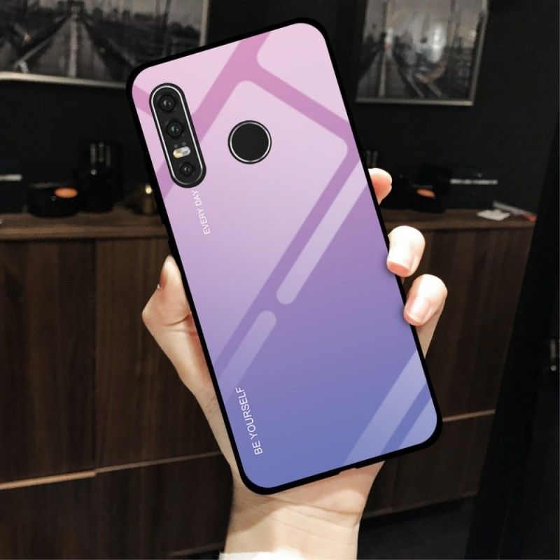 Hoesje voor Huawei P30 Lite Magenta Rood Gegalvaniseerde Kleur