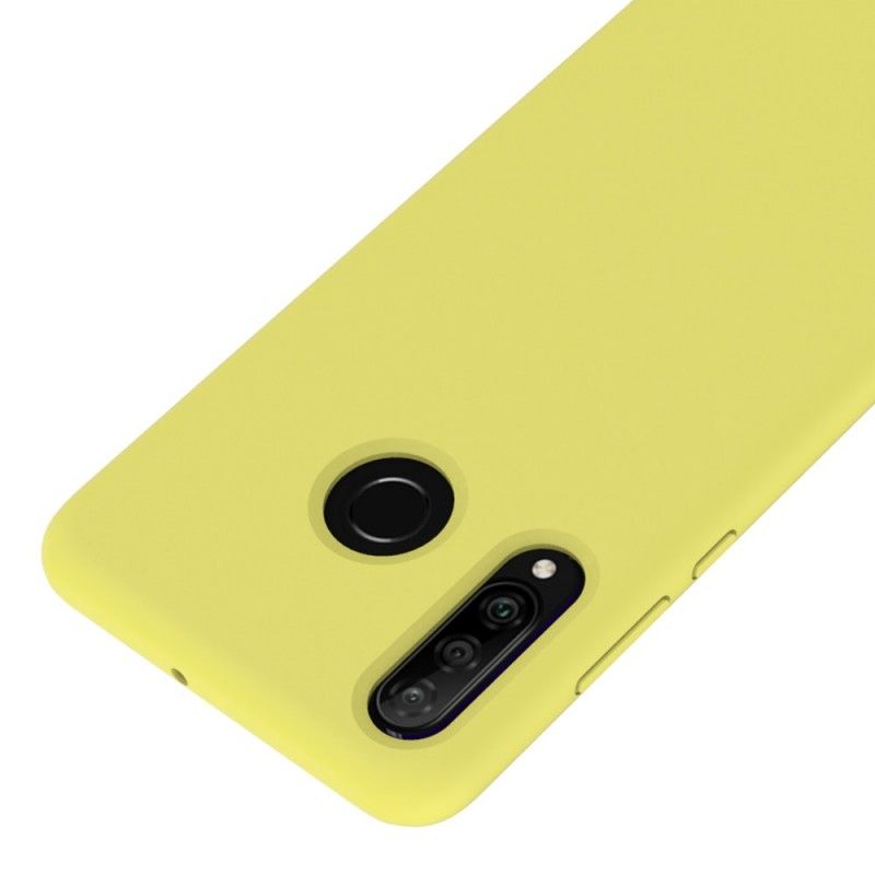 Hoesje voor Huawei P30 Lite Rood Zwart Siliconenvloeistof