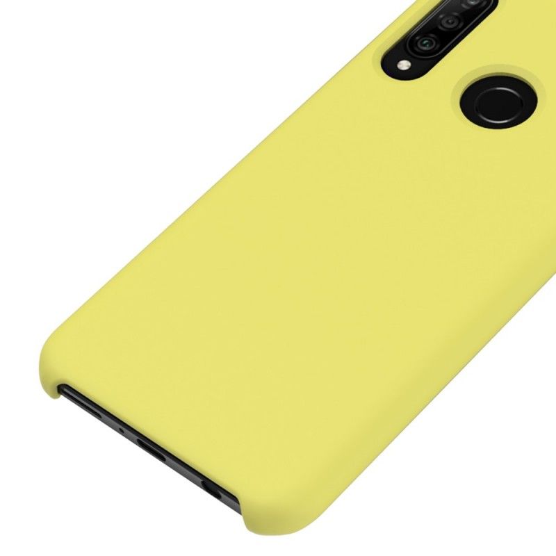 Hoesje voor Huawei P30 Lite Rood Zwart Siliconenvloeistof