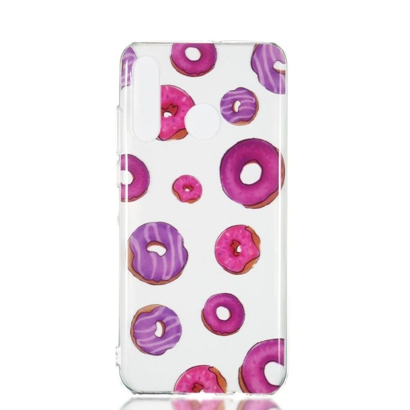 Hoesje voor Huawei P30 Lite Transparante Donuts-Ventilator