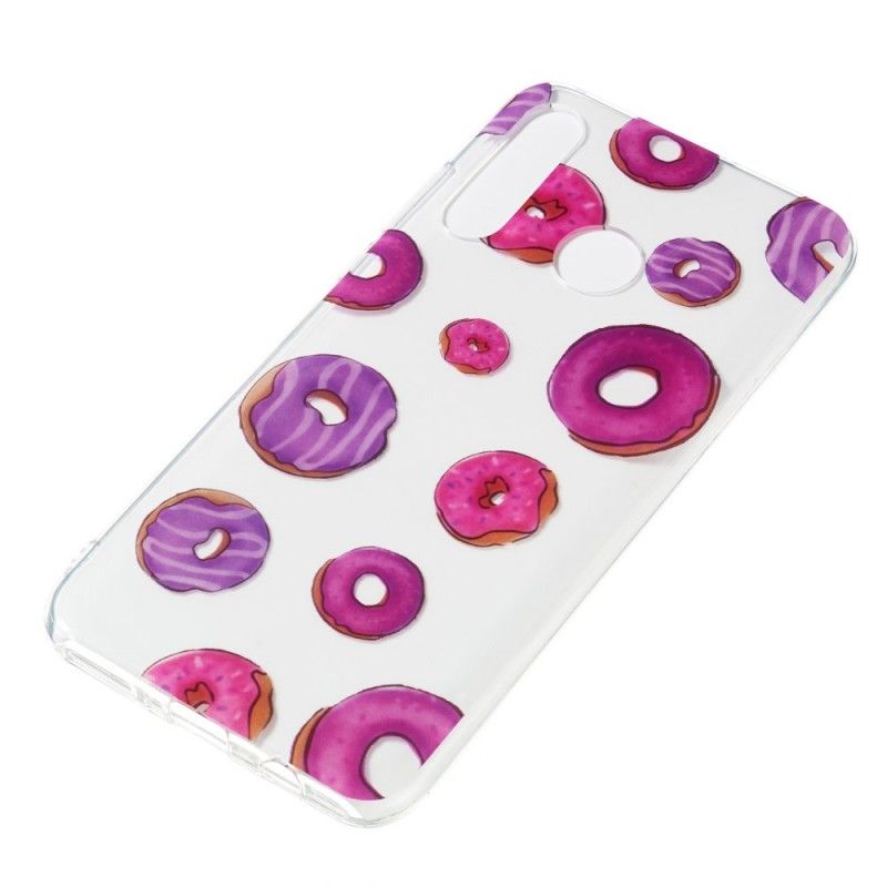 Hoesje voor Huawei P30 Lite Transparante Donuts-Ventilator