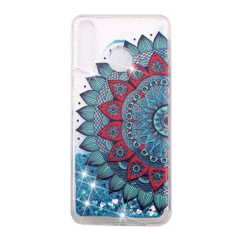 Hoesje voor Huawei P30 Lite Transparante Mandala Glitters